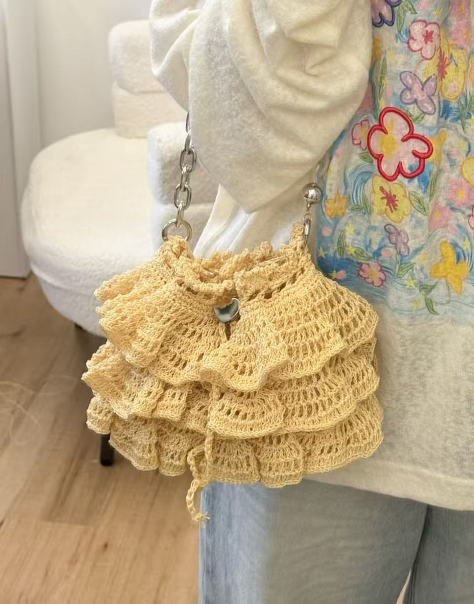 Yellow Cake Ballet bag — finished project example for DIY kit