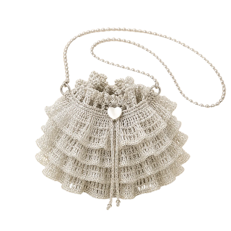 Cake Ballet Crochet Bag Kit / Finished Product