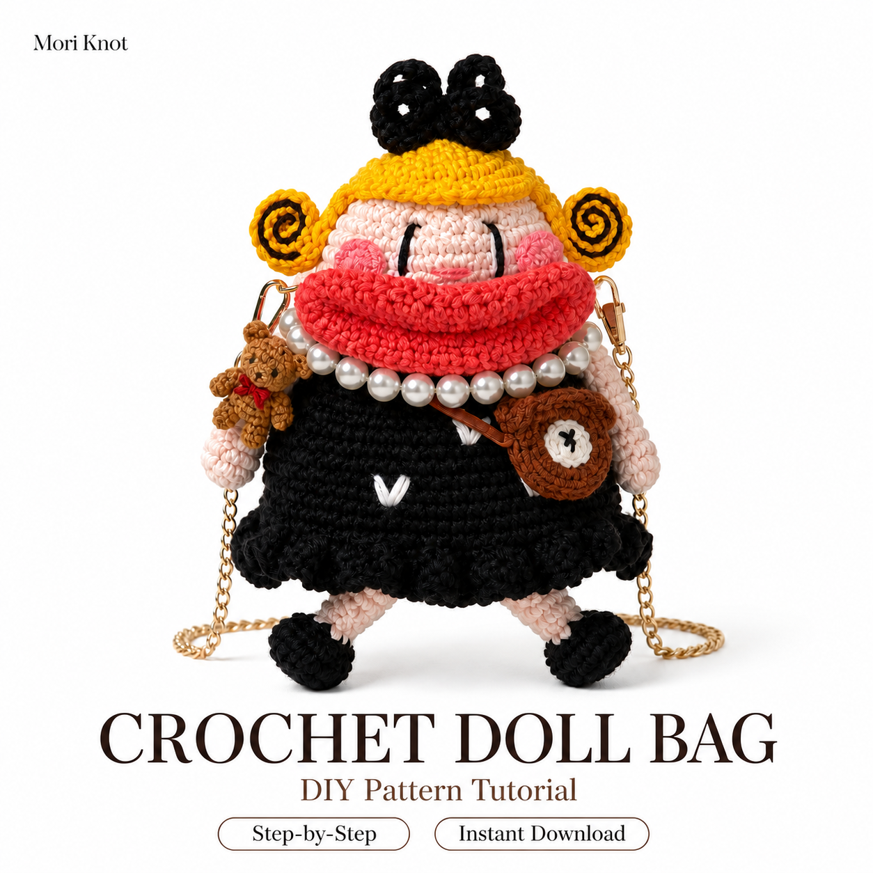 Crochet Doll Bag DIY Video Tutorial