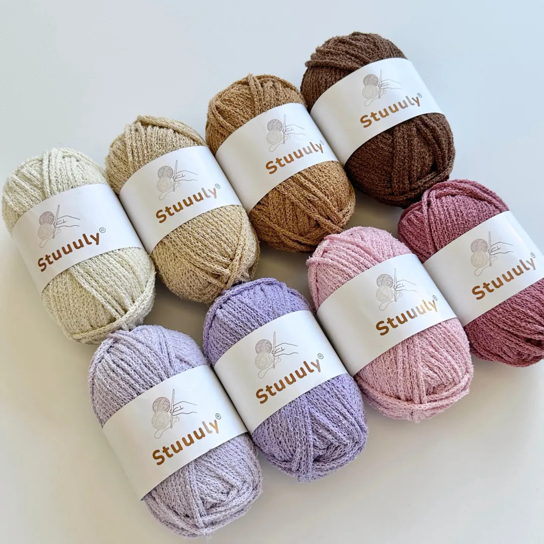 Mori Knot Bubble Yarn 2.5mm Textured Crochet Yarn for Summer Handmade Knitting