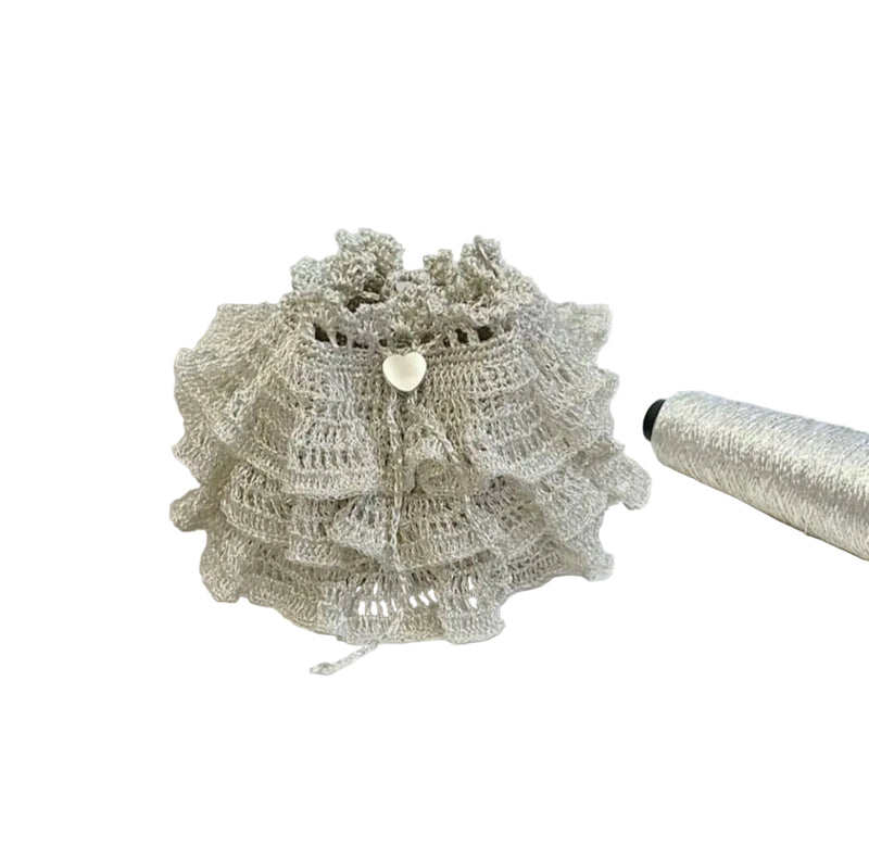 Silver Cake Ballet bag — finished project example for DIY kit