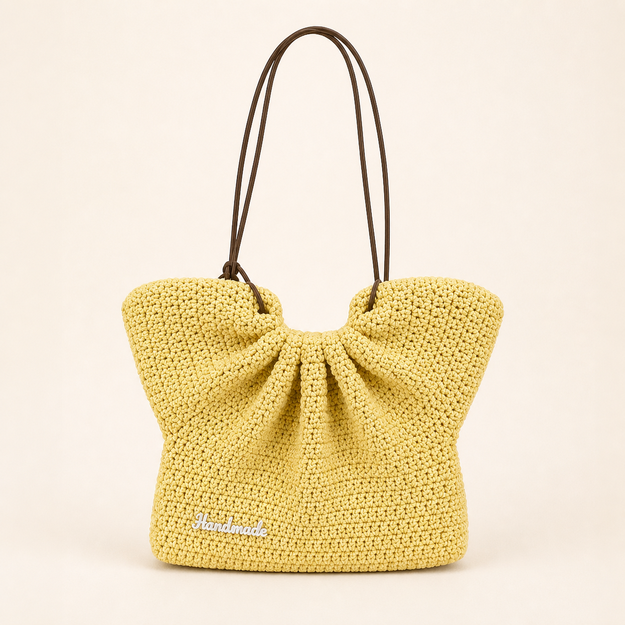 Multi-Color Dress Shaped Handmade Crochet Mini Bag