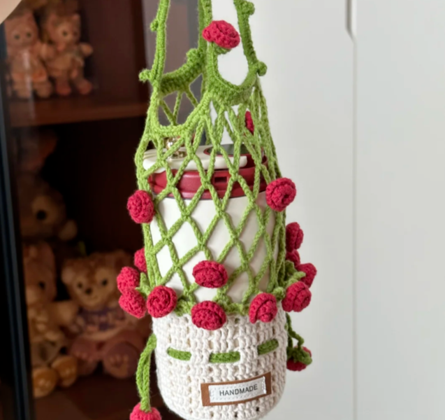 Dual Use Rose Crochet PDF Pattern With Complete Video Tutorial