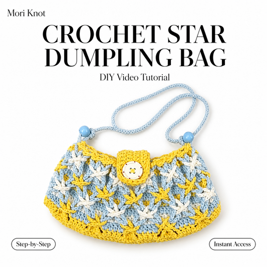 Crochet Star Dumpling Bag Complete Video Tutorial