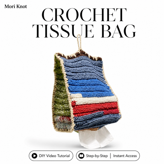 Crochet Scrap Yarn Tissue Bag Complete Video Tutorial