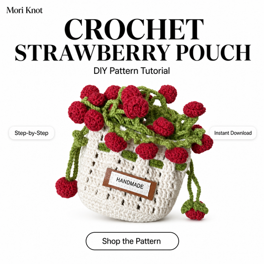 Dual Use Rose Crochet PDF Pattern With Complete Video Tutorial