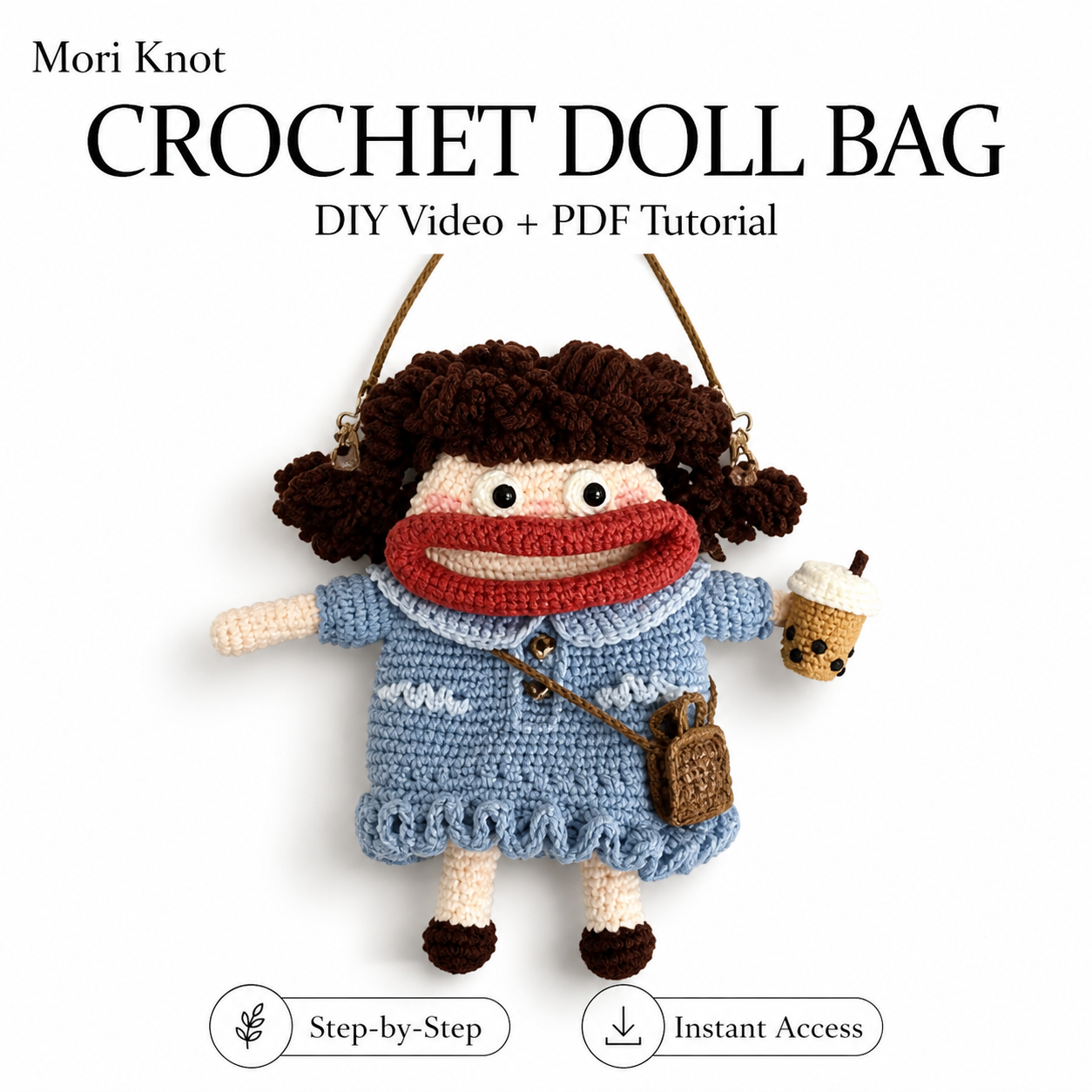 Crochet Doll Bag DIY Video + PDF Tutorial