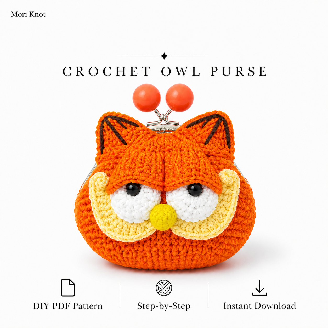 Crochet Owl Purse DIY PDF Pattern Tutorial
